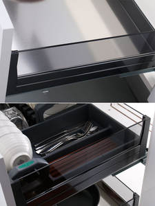 Cesta de Almacenamiento Extraíble de Vidrio para Armario, Estantes Extraíbles Automáticos - Product Image 6