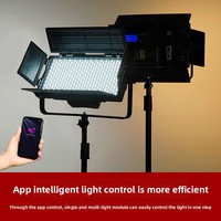 FALCONEYES LP-2005TDX II Panneau Lumineux LED en Plastique 100W, Contrôle DMX512, Température de Couleur Réglable, Alimenté par Batterie pour la Photographie