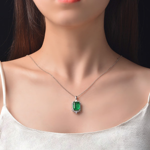 Personalizado nuevo gran oferta colgante 925 plata esterlina rodio plateado elegante delicado mujeres diario collar de joyería fina - Product Image 6
