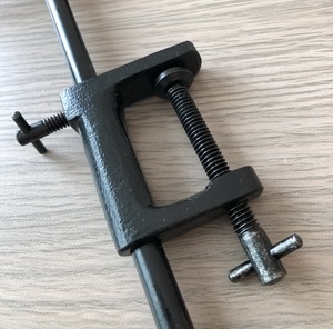 Steel <strong>Fly</strong> <strong>Tying</strong> <strong>Vise</strong> with C-Clamp Brass Rotary Whin Finisher Bobbin Thread Holder Set for <strong>Fly</strong> Fishing Hook <strong>Tying</strong> Tools - Product Image 2