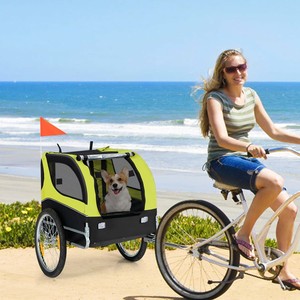 Housse de remorque pour chien de compagnie, amovible, pliable, avec suspension, charge utile 20 kg, 135x59x95 cm - Product Image 5
