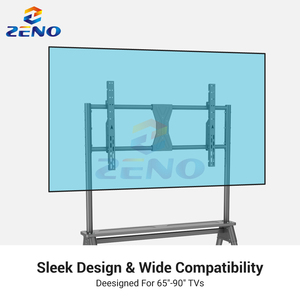 Zeno <span class=keywords><strong>AS90</strong></span>แท่นวางทีวีแบบหมุนขนาด65 "- 90" แท่นวางทีวีพกพาได้แบบหมุนได้แท่นวางทีวีรถเข็น - Product Image 5