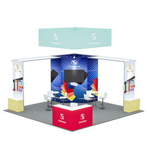 Open Tentoonstellingsstand Met Opslagruimte, Geschikt Voor Het Weergeven Van Advertenties En Opknoping Tv-Promoties - Product Image 1