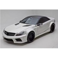 Für Mercedes-Benz SL R230 Carbon-Karosserie-Kit Aufgerüsteter Misha-Stil Front- und Heckstoßstangen Radlaufverbreiterungen Seitenschweller Spoiler