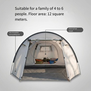 10,000 Personas Han <span class=keywords><strong>Elegido</strong></span> Esta Tienda de Campaña para Exteriores de Cuatro Estaciones con Revestimiento Grueso, Dos Dormitorios, Sala de Estar, Impermeable 2000-3000mm - Product Image 6