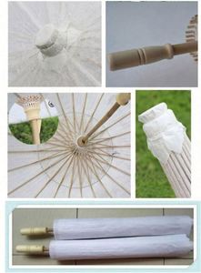 84OD Parapluie en papier huilé blanc à peindre soi-même, style féerique, pour l'art et l'artisanat des enfants, avec papier vierge pour la peinture - Product Image 6