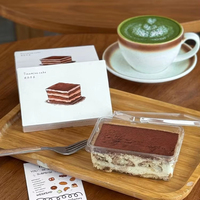 Sacs d'emballage alimentaire en kraft imprimés sur mesure, vente en gros d'usine, pour tiramisu, pâtisseries, sacs à main jetables pour desserts, sacs de courses à emporter