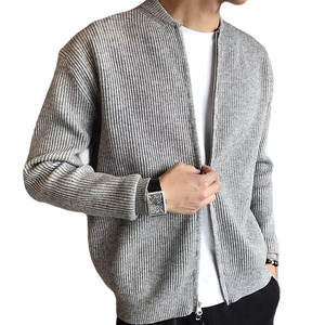Explosions transfrontalières <span class=keywords><strong>taille</strong></span> européenne tricoté avant hommes Cardigan pull veste chaud mince affaires anti-boulochage usine - Product Image 6