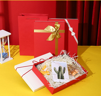 Boîte en carton blanc épais personnalisée, réutilisable, vide, pour emballage cadeau