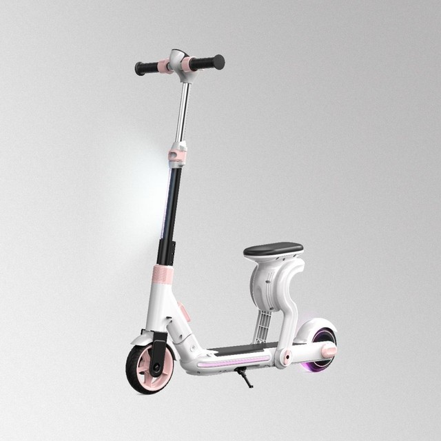 Rahmory Electric Foldable Scooter Lithium Battery Seat Portable Two-Wheel Design 16KMH Max Speed 80kg Load Capacity 36V Alloy