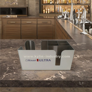 Barra de metal duradera, organizador promocional de bar, caddy KTV, con seis compartimentos - Product Image 1