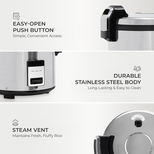Keep Warm Automatic Commercial Electric Stainless Steel Rice Cooker <b>with</b> Three-dimensional Heating and Fast Cooking - Product Image 5