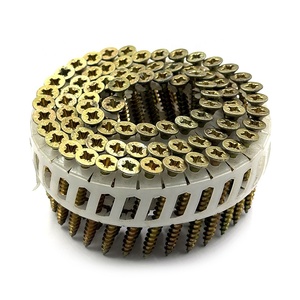 ตะปูม้วนคุณภาพสูงพร้อมสกรูหัวจมพลาสติกเคลือบสังกะสีเหลือง - Product Image 6
