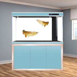 Ultra Wit Glas 120-300Cm Frameloos Panoramisch Aquarium, Aluminium Kast, Indoor Commercieel/Thuis, Natuurlijk Decor | Fabriek Direct - Product Image 2