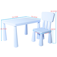 Table de lecture en plastique pour enfants, nouvelle conception pour la maison, la maternelle, la garderie et l'école maternelle, vente en gros