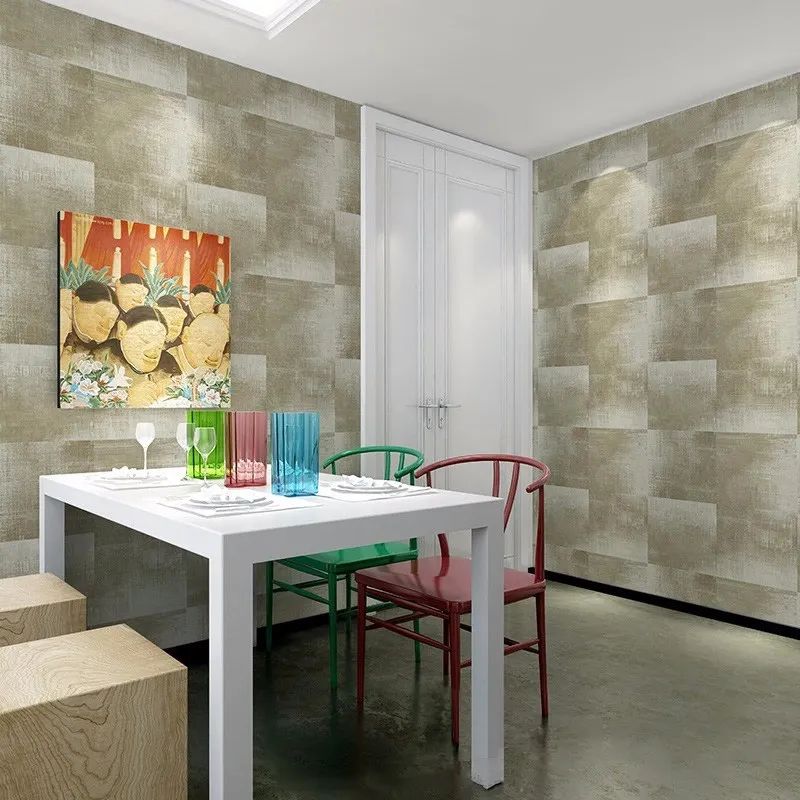 Desain Kustom WallPaper Vinyl Populer Home Dinding Kertas 3d Wallpaper untuk Dekorasi Rumah