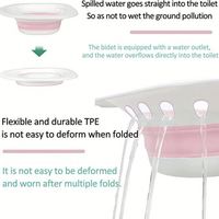 Baignoire pliable en PP pour usage domestique, soin des hémorroïdes, post-partum, traitement des plaies périnéales, réutilisable, pour adultes