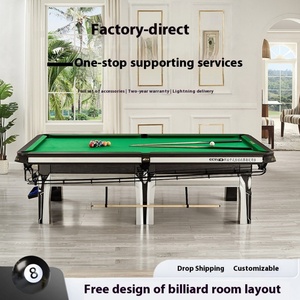 Mesa de Billar Estilo Ciclope para Ocho Adultos, Negra, Estilo Chino, con Piedra Azul, Automática, para Snooker y Billar - Product Image 5