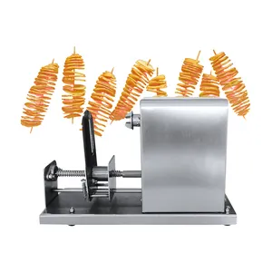 Electric Stretch Spiral Potato Cutter Automatic Tornado Potato Vegetable Carrot Slicer Twister Machine
