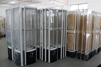 Système d'alarme antivol économique en plastique ABS EAS AM 58KHz pour supermarché, système de sécurité HAX8700, étiquette DR 180cm, étiquette rigide 240cm