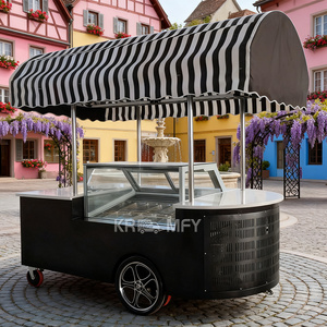 Chariot mobile 2025 pour la vente de nourriture, chariot à hot-dogs, tricycles, voiture, glace, sucettes glacées, kiosque de vente pour chariots - Product Image 1