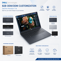 Pro Precision 7 16" Professioneel Mobiel Werkstation Zakelijke Laptop Intel Core Hoge Prestaties 1920x1080 SSD