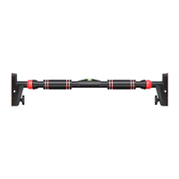 Barre de traction horizontale portable en acier rouge et noir de haute qualité, la plus vendue, à fixer sur la porte, équipement de gymnastique professionnel