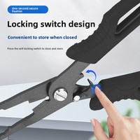 Pince de pêche QuickRig, pince multifonction en acier inoxydable pour anneaux brisés avec coupe-ligne et sertisseur