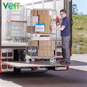 Vouw En Nest Heldere Zinkplaat Afwerking 3-zijdige Rolkooi Met <span class=keywords><strong>2</strong></span> Planken - Product Image 6