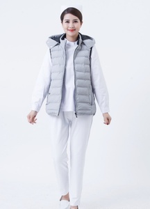 Chalecos para Médicos y Enfermeras de Hospital, Chaquetas de Algodón, Ropa de Trabajo Corta, Cálida para Invierno, Sin Mangas y Gruesa - Product Image 6