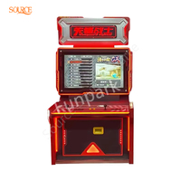 Borne d'arcade vidéo à monnayeur SOURCE Premium avec écran LCD 55 pouces, jeux King of Fighters et Street Fighter, pour centre commercial