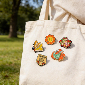 Pins de Solapa de Aleación de Zinc Premium con Esmalte, Insignias Metálicas Personalizadas, Broches Minimalistas y Elegantes para Ropa y Bolsos, Pins Decorativos - Product Image 2