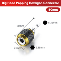 Mandrin de perceuse électrique Mitsushi 1/4 pouce à queue hexagonale sans clé Vertex avec adaptateur