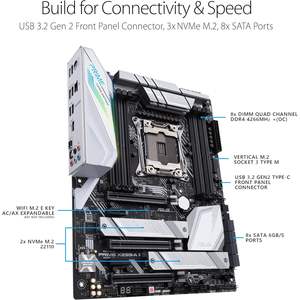 Carte mère ATX Prime X299 a II 100% en gros, Intel X299 LGA 2066 DDR4 2133 MHz SATA Triple M.2 USB 3.2 Gen 2 - Product Image 6