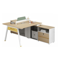 Poste de travail de bureau moderne avec cloison, bureau informatique de luxe pour cadre, employé et personnel, ensemble de mobilier de bureau en gros