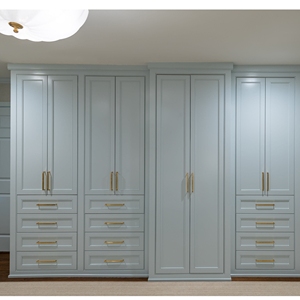 Armoire modulaire moderne et durable bleue avec tringle <span class=keywords><strong>de</strong></span> suspension fixe, personnalisable pour l'ameublement <span class=keywords><strong>de</strong></span> la maison - Product Image 4