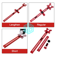 Support de rainure de fraisage de routeur étendu 3 en 1, gabarit de coupe de cercle de routeur de rayon 9-61cm, gabarit de quincaillerie d'armoire en aluminium pour le travail du bois