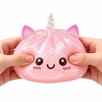 Jouet Squishy Brillant en Forme de Boulette avec Motif Visage Mignon, Rebond Lent, Jouet Anti-Stress pour Enfants, Vente Chaude, Vente en Gros Usine, Personnalisable