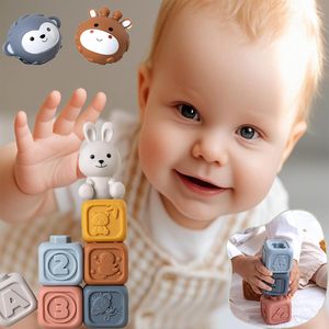 Juguete Apilable de Silicona con Forma de Tortuga, Juguetes Sensoriales para Bebés, Juguete de Dentición con Texturas Onduladas y Aletas para Bebés - Product Image 3