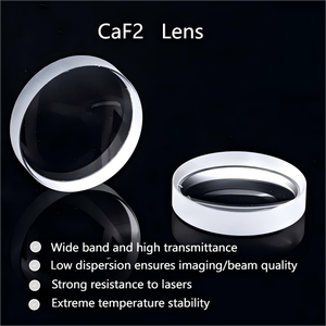 Suporte Optical Path Design D = 25.4mm F = 140mm Lente Óptica Infravermelha Espectrômetro <span class=keywords><strong>FTIR</strong></span> CaF2 Lente - Product Image 2