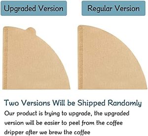 Filtres à café personnalisés en papier, taille 02, <span class=keywords><strong>200</strong></span> unités, naturels non blanchis, jetables, pour cafetières à filtre et usage en barista - Product Image 3