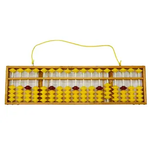 C05218 green yellow white orange bead large Educational Wooden Bead Math Toys 17 Robs Soroban Teacher Chinese Big Abacus