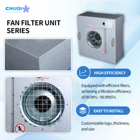 Boîtier en aluminium anodisé pour filtre à air FFU 2x2, 2x4, 24x24 pouces, pour laboratoire, salle blanche, hotte à flux laminaire, fabrication OEM