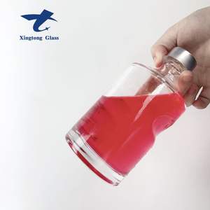 Angel Hand Glass Bottle Cylinder Round Vodka <span class=keywords><strong>Whisky</strong></span> Bottles Small Round Bottles for Juice - Product Image 5