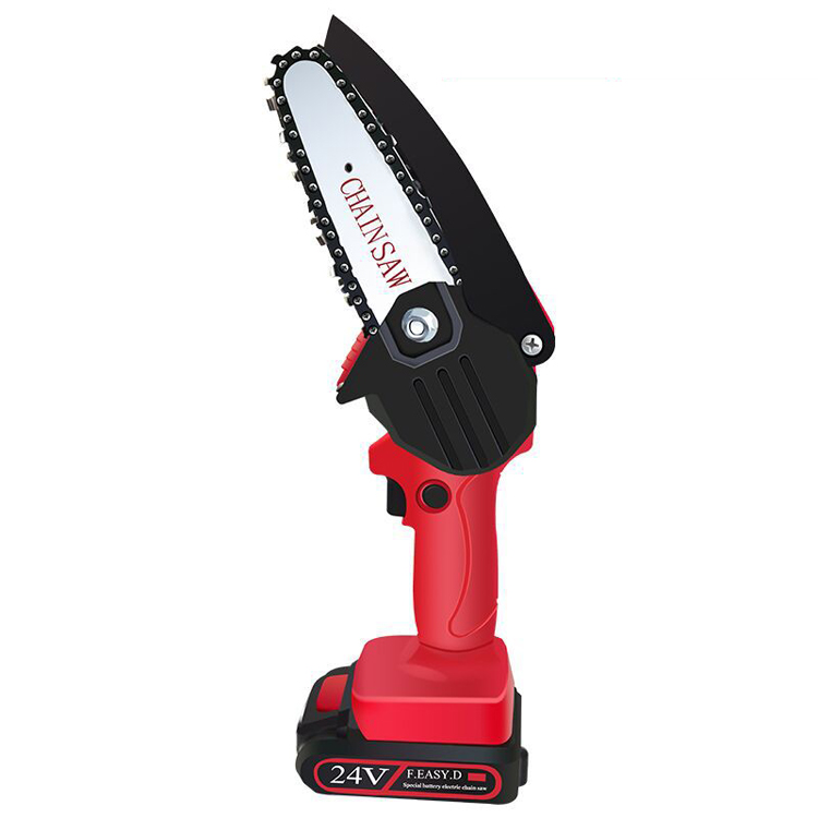 4 inches electric saw household small portable lithium electric logging saw outdoor electric chain saw