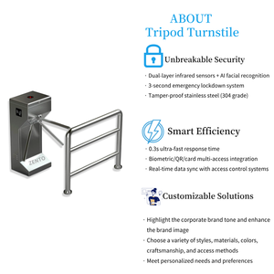 Sáng Tạo 2025 Sản Phẩm Mới Ý Tưởng Cầu Dọc <span class=keywords><strong>Tripod</strong></span> Cửa Quay Với Đa dạng Các Bộ Phận Công Nghệ Cao <span class=keywords><strong>Turnstiles</strong></span> - Product Image 5