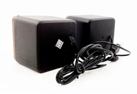 Mini berkabel USB portabel 2 buah, speaker Audio kecil Desktop/Laptop luar ruangan kotak ponsel 2.0 Audio hadiah AUX komunikasi kayu