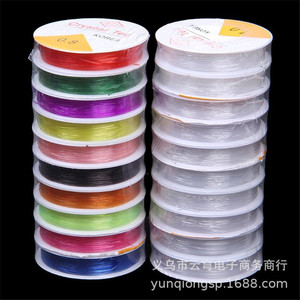 Fil élastique en cristal 0,8 mm, 10 rouleaux, Spandex, fournitures pour la fabrication de bijoux - Product Image 2