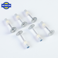 Clous ronds à tête plate en zinc intégré Wugeon Mini 60 #   Bleu 3g 3.0X27 32 42mm Ciment Mur Béton Mur Carrelage Suspendu