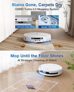 <span class=keywords><strong>Ecovacs</strong></span> <span class=keywords><strong>Deebot</strong></span> T50 Pro Robot Máy hút bụi 167 ° F nước nóng lau 15800PA tự động bụi bẩn con đường thông minh lập kế hoạch 3D có cấu trúc ánh sáng - Product Image 2